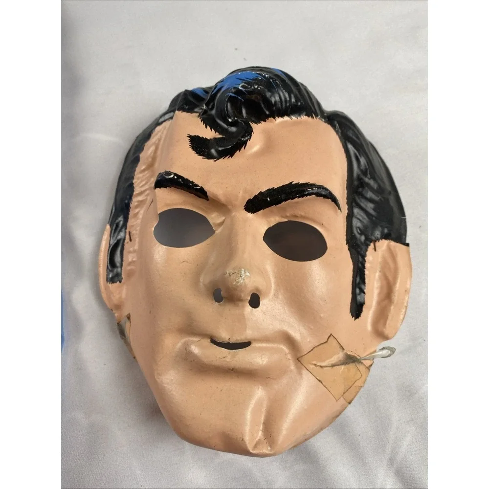 Vintage 1973 Ben Cooper Superman Costume and Mask TINY TOT 3-5 w Box